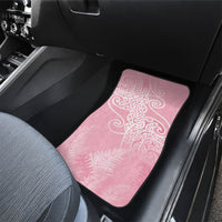 Aotearoa Maori Koru Curves Car Mats Silver Ferns - Rose Pink