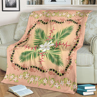 Hawaii Quilt Inspired Collection Aloha Flowers Blanket Maile - Kukui Nut Lei LT7 - Polynesian Pride
