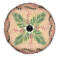 Hawaii Quilt Inspired Collection Aloha Flowers Spare Tire Cover Maile - Kukui Nut Lei LT7 - Polynesian Pride