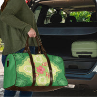 Hawaii Quilt Inspired Collection Aloha Flowers Travel Bag Plumeria - Ti Leaf Lei
