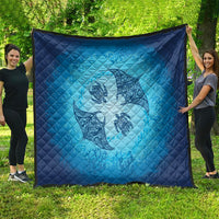 Hawaii Quilt Inspired Collection Aloha Sea Quilt Manta Ray and Turtles LT7 - Polynesian Pride