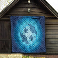 Hawaii Quilt Inspired Collection Aloha Sea Quilt Manta Ray and Turtles LT7 - Polynesian Pride
