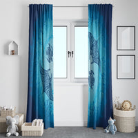 Hawaii Quilt Inspired Collection Aloha Sea Window Curtain Manta Ray and Turtles LT7 - Polynesian Pride
