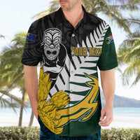 Personalised New Zealand Vs South Africa Rugby Hawaiian Shirt Rivals - Tribal Style LT7 - Polynesian Pride