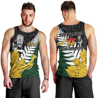 Personalised New Zealand Vs South Africa Rugby Men Tank Top Rivals - Tribal Style LT7 - Polynesian Pride