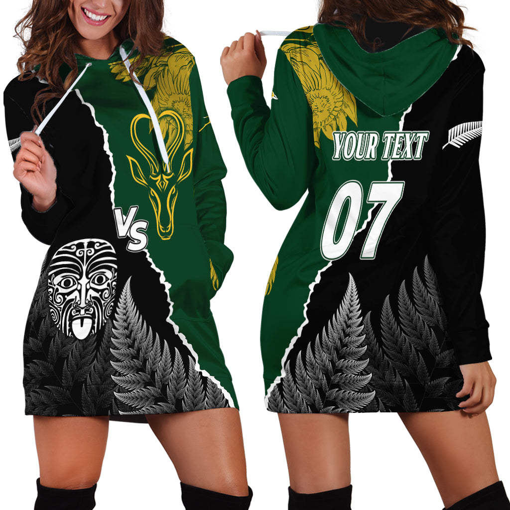 Personalised New Zealand Vs South Africa Rugby Hoodie Dress Rivals Dynamics LT7 - Polynesian Pride