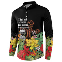 Mahalo Hawaii Ho'oponopono Pule Button Sweatshirt Polynesian Pattern Cross LT7 - Polynesian Pride