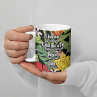 Mahalo Hawaii Ho'oponopono Pule Ceramic Mug Polynesian Pattern Cross LT7 - Polynesian Pride