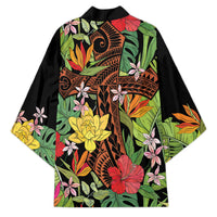 Mahalo Hawaii Ho'oponopono Pule Kimono Polynesian Pattern Cross