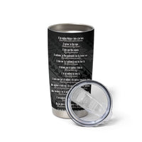 Hawaii Ka Pule a ka Haku Memorial Tumbler Cup Flower Lei Cross - Black LT7 - Polynesian Pride