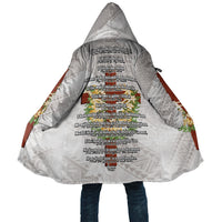 Hawaii Ka Pule a ka Haku Memorial Cloak Flower Lei Cross - Ivory White LT7 Unisex Ivory - Polynesian Pride