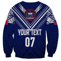 Personalised Samoa Rugby Sweatshirt World Cup 2023 Siamupini Siva Tau LT7 - Polynesian Pride