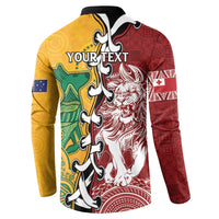 Mate Ma'a Tonga Vs Australia Rugby Personalized Button Sweatshirt Special Mascots