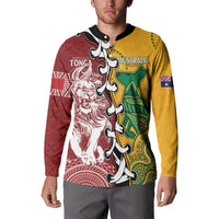 Mate Ma'a Tonga Vs Australia Rugby Personalized Button Sweatshirt Special Mascots