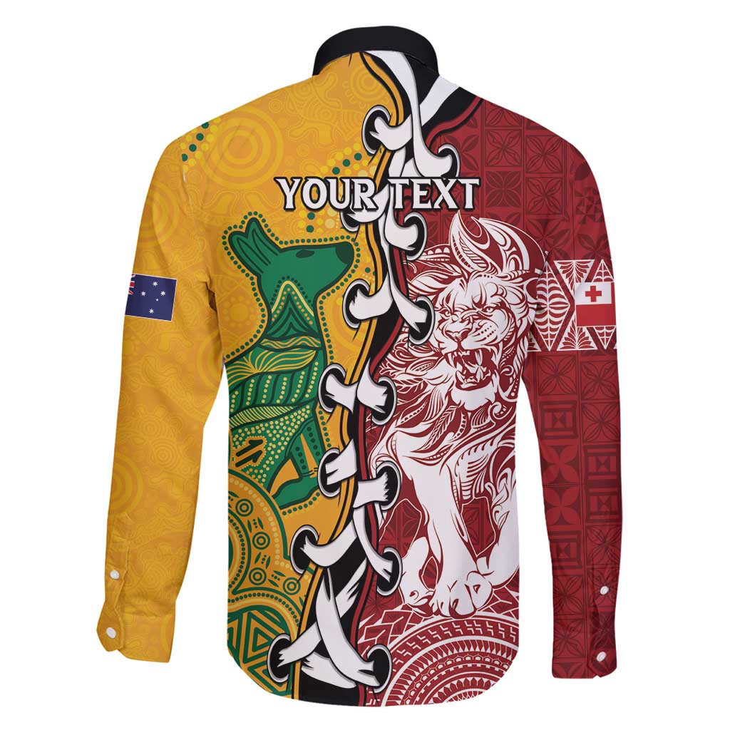 Mate Ma'a Tonga Vs Australia Rugby Personalized Family Matching Long Sleeve Bodycon Dress and Hawaiian Shirt Special Mascots