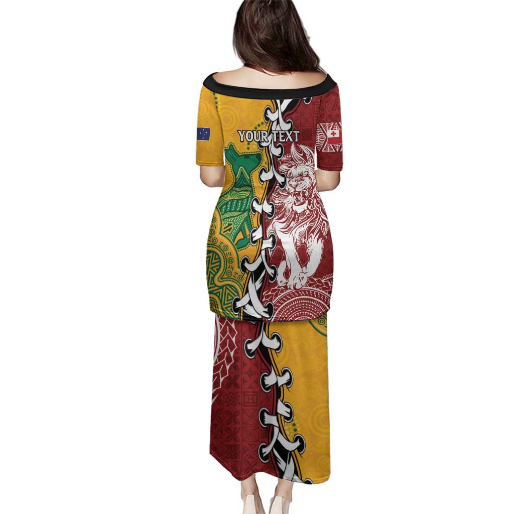 Mate Ma'a Tonga Vs Australia Rugby Personalized Family Matching Puletasi and Hawaiian Shirt Special Mascots