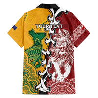 Mate Ma'a Tonga Vs Australia Rugby Personalized Family Matching Short Sleeve Bodycon Dress and Hawaiian Shirt Special Mascots