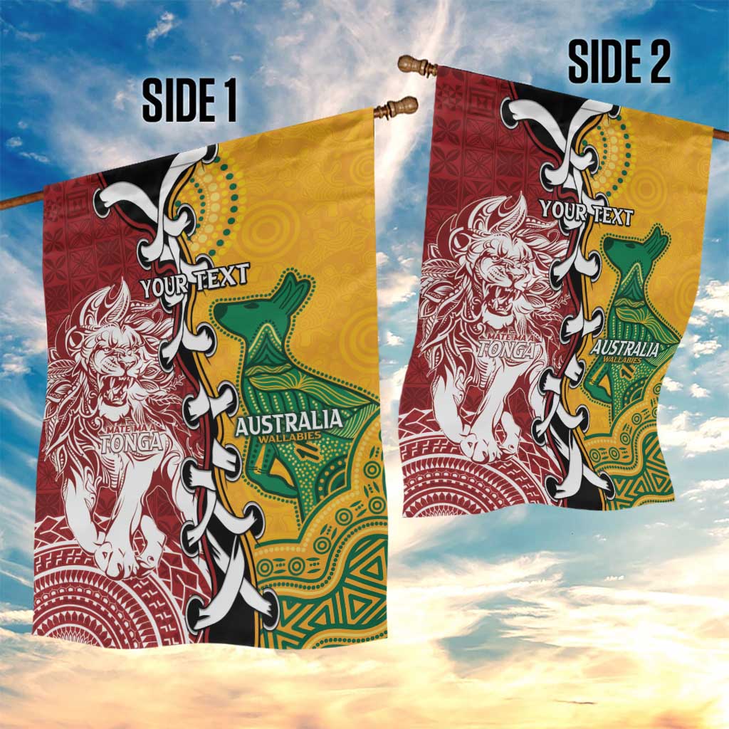 Mate Ma'a Tonga Vs Australia Rugby Personalized Garden Flag Special Mascots