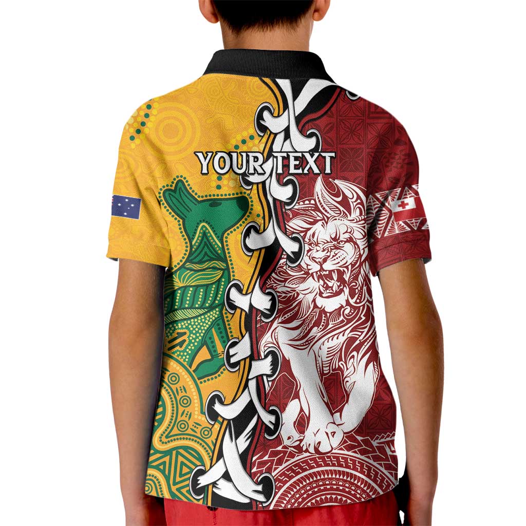 Mate Ma'a Tonga Vs Australia Rugby Personalized Kid Polo Shirt Special Mascots