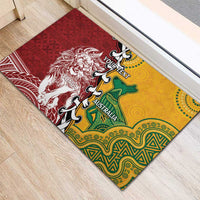 Mate Ma'a Tonga Vs Australia Rugby Personalized Rubber Doormat Special Mascots