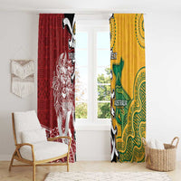 Mate Ma'a Tonga Vs Australia Rugby Personalized Window Curtain Special Mascots