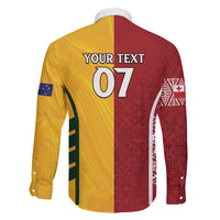 Australia - Tonga Rugby Custom Family Matching Tank Maxi Dress and Hawaiian Shirt Minimalist Dynamic