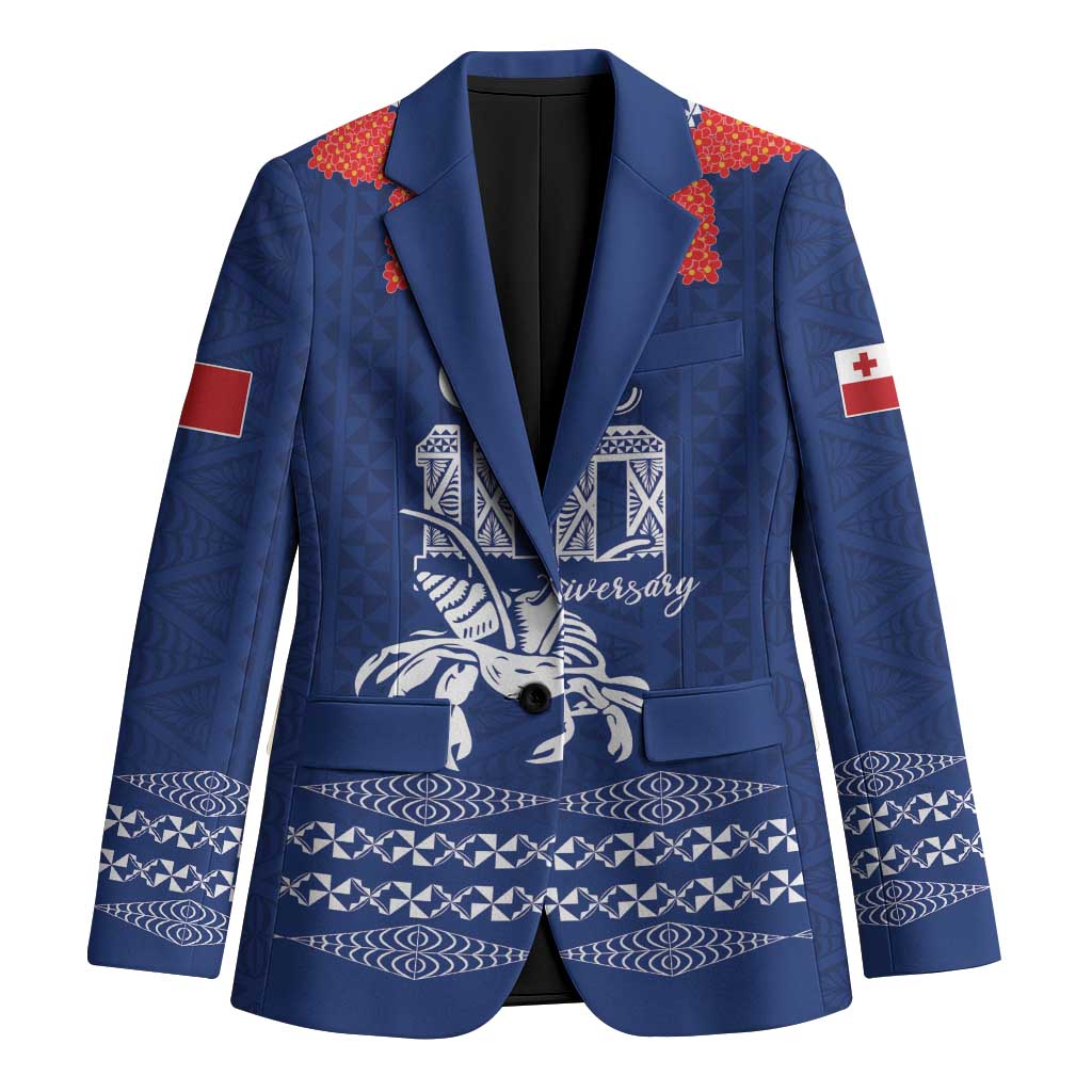 Queen Salote College 100 Years Anniversary Personalized Blazer Tonga QSC Royal Blue - Polynesian Pride