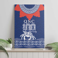 Queen Salote College 100 Years Anniversary Canvas Wall Art Tonga QSC Royal Blue - Polynesian Pride
