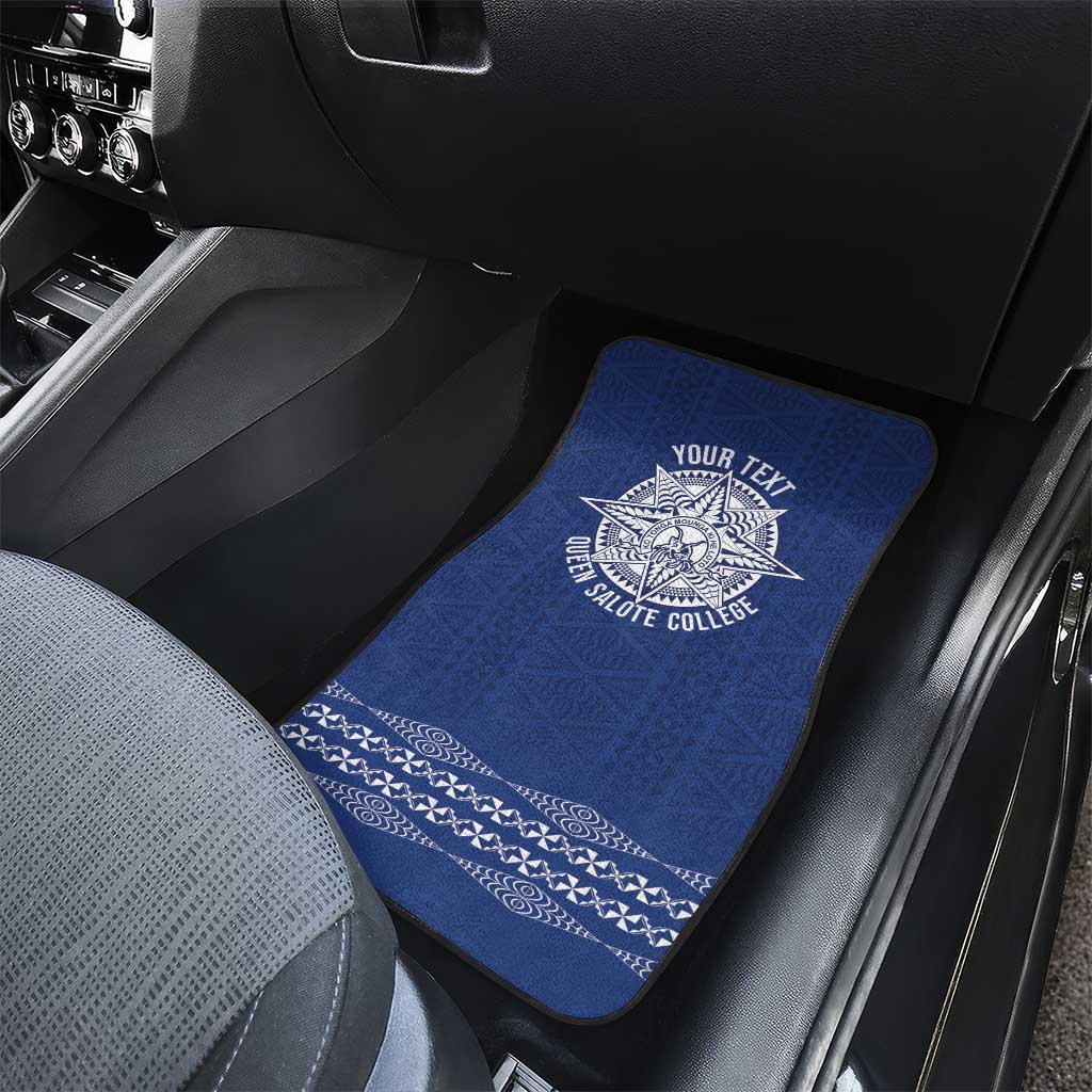 Queen Salote College 100 Years Anniversary Personalized Car Mats Tonga QSC Royal Blue - Polynesian Pride