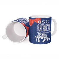Queen Salote College 100 Years Anniversary Personalized Ceramic Mug Tonga QSC Royal Blue - Polynesian Pride