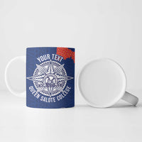 Queen Salote College 100 Years Anniversary Personalized Ceramic Mug Tonga QSC Royal Blue - Polynesian Pride