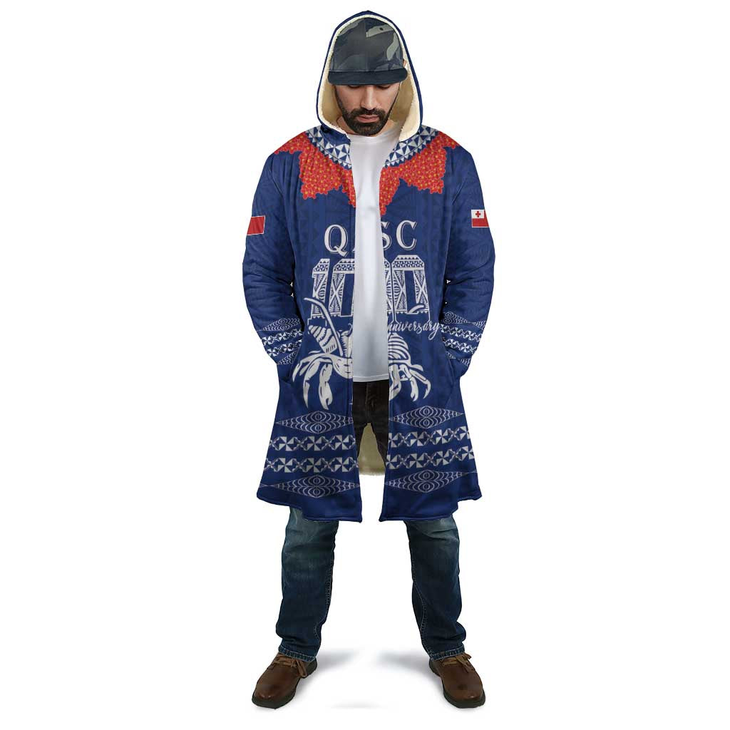 Queen Salote College 100 Years Anniversary Personalized Cloak Tonga QSC Royal Blue - Polynesian Pride