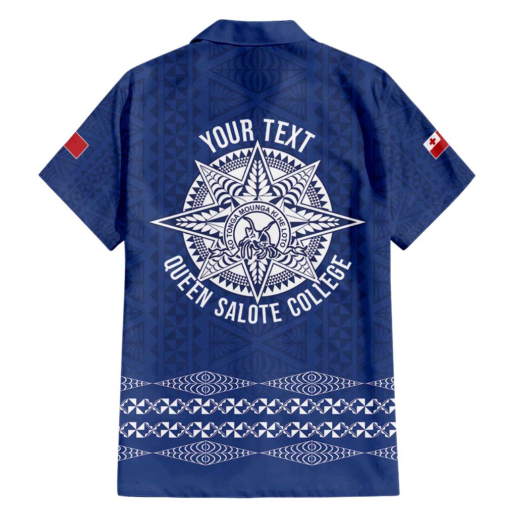 Queen Salote College 100 Years Anniversary Personalized Hawaiian Shirt Tonga QSC Royal Blue - Polynesian Pride