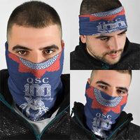 Queen Salote College 100 Years Anniversary Neck Gaiter Tonga QSC Royal Blue - Polynesian Pride