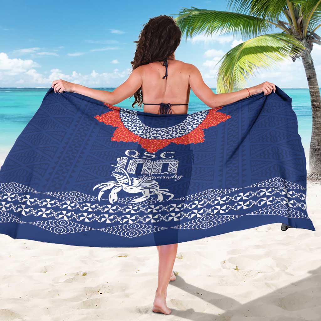 Queen Salote College 100 Years Anniversary Sarong Tonga QSC Royal Blue - Polynesian Pride