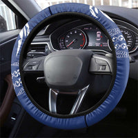 Queen Salote College 100 Years Anniversary Steering Wheel Cover Tonga QSC Royal Blue - Polynesian Pride