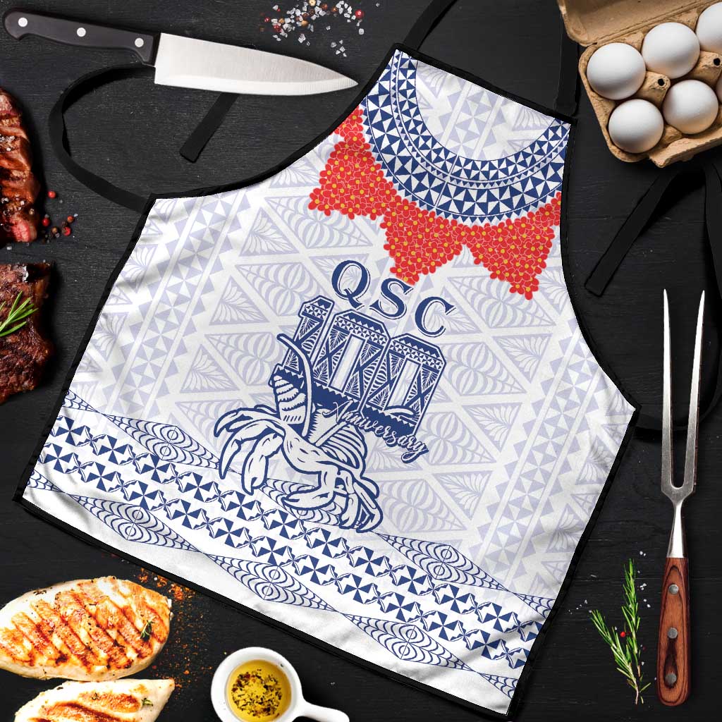 Queen Salote College 100 Years Anniversary Apron Tonga QSC White - Polynesian Pride