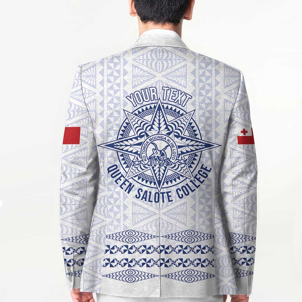 Queen Salote College 100 Years Anniversary Personalized Blazer Tonga QSC White - Polynesian Pride
