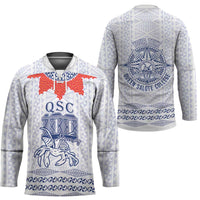 Queen Salote College 100 Years Anniversary Personalized Hockey Jersey Tonga QSC White - Polynesian Pride