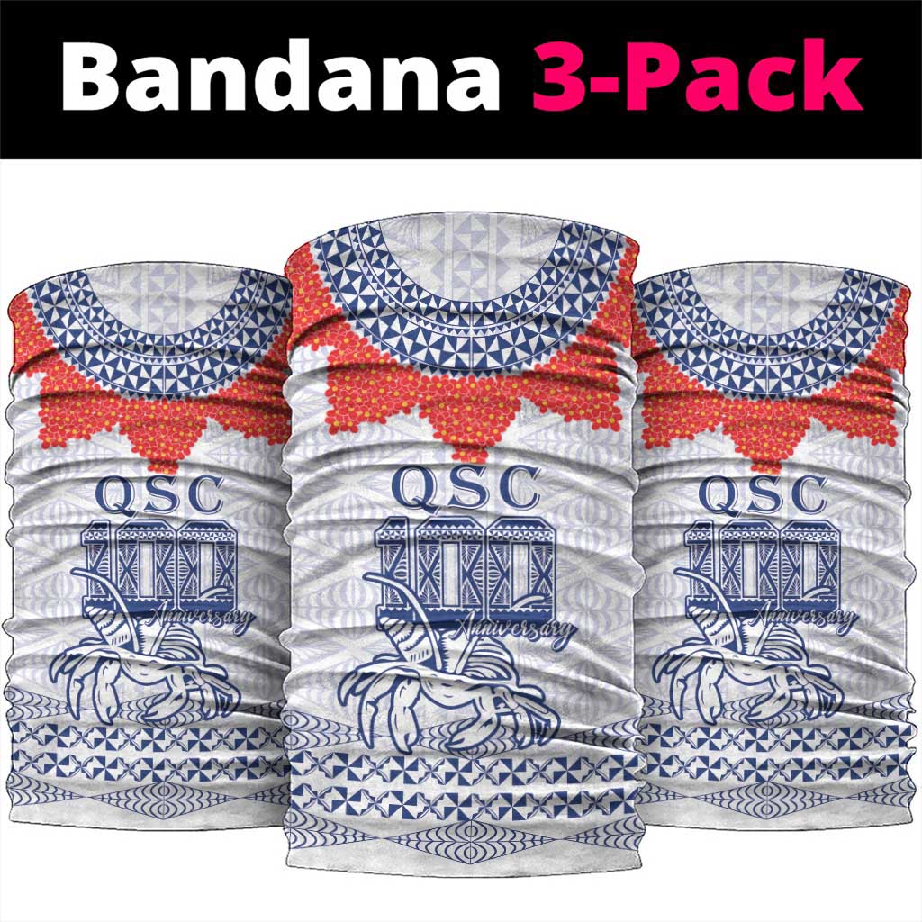 Queen Salote College 100 Years Anniversary Neck Gaiter Tonga QSC White - Polynesian Pride