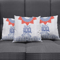 Queen Salote College 100 Years Anniversary Pillow Cover Tonga QSC White - Polynesian Pride