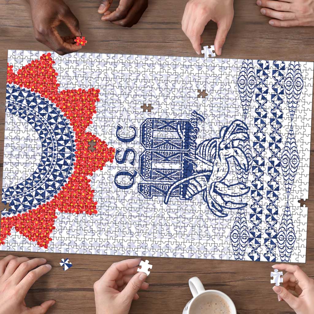 Queen Salote College 100 Years Anniversary Puzzle Tonga QSC White - Polynesian Pride