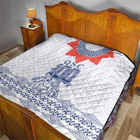 Queen Salote College 100 Years Anniversary Quilt Tonga QSC White - Polynesian Pride