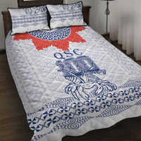 Queen Salote College 100 Years Anniversary Quilt Bed Set Tonga QSC White - Polynesian Pride