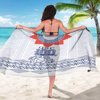 Queen Salote College 100 Years Anniversary Sarong Tonga QSC White - Polynesian Pride