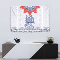 Queen Salote College 100 Years Anniversary Tapestry Tonga QSC White - Polynesian Pride