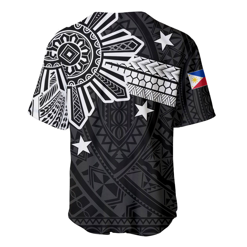 Personalised Philippines Baseball Jersey Tribal Sun LT7 - Polynesian Pride