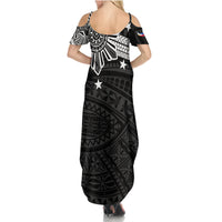 Personalised Philippines Summer Maxi Dress Tribal Sun LT7 - Polynesian Pride