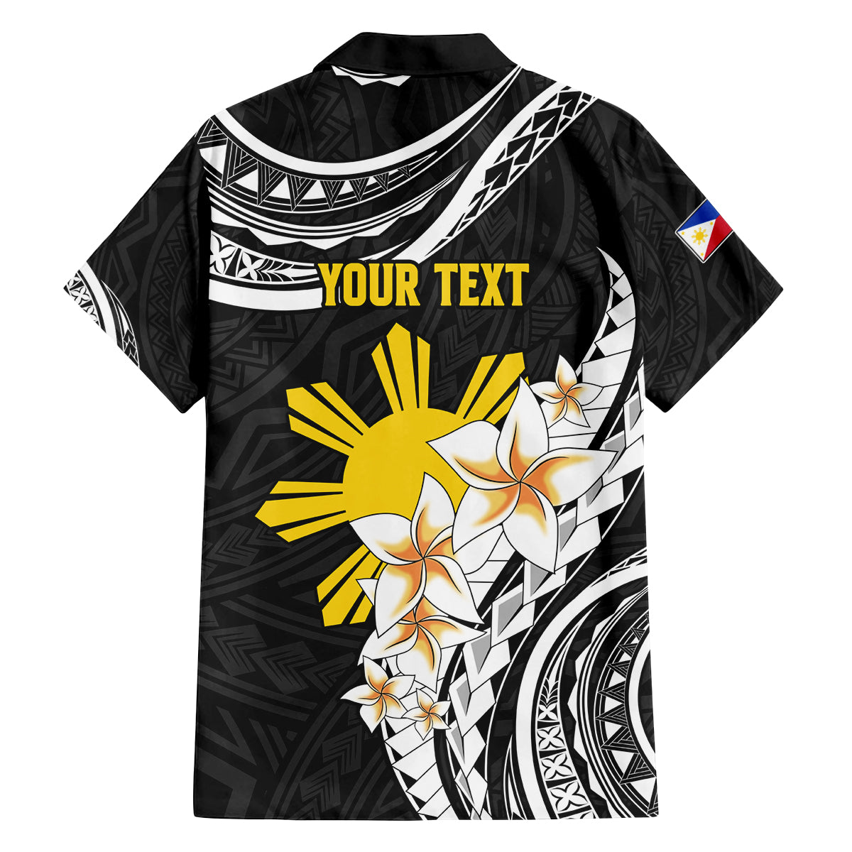 Personalised Philippines Tribal Family Matching Puletasi Dress and Hawaiian Shirt Mix Plumeria LT7 - Polynesian Pride