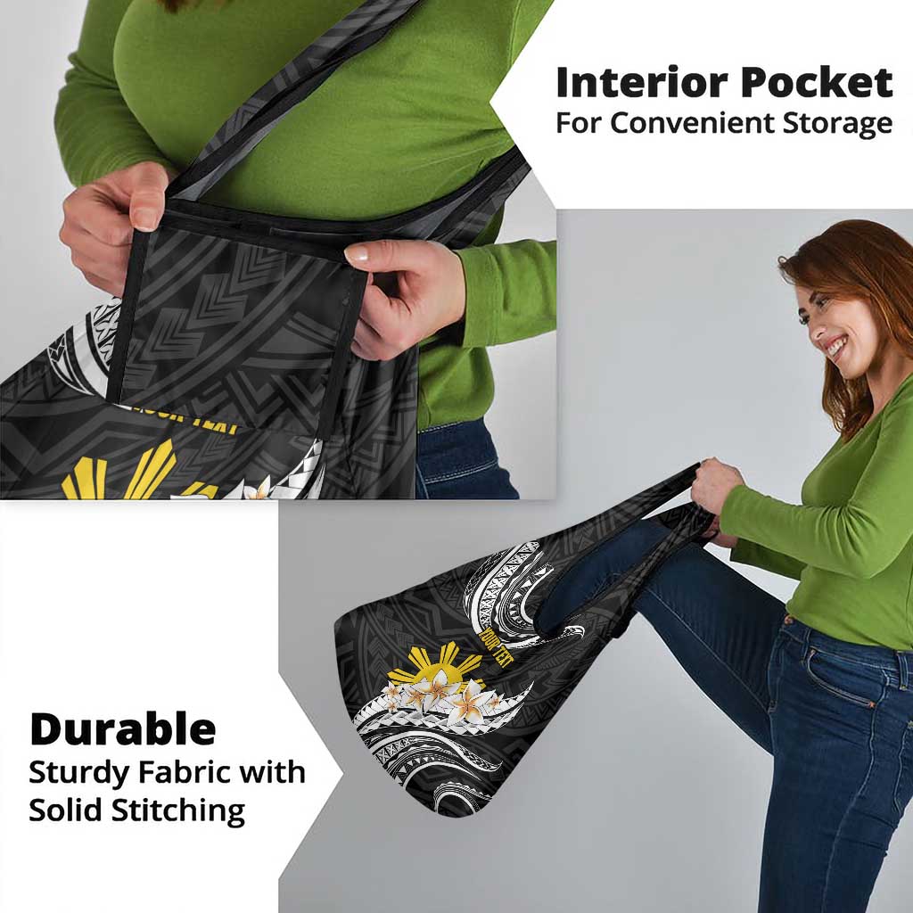 Personalised Philippines Tribal Grocery Bag Mix Plumeria